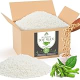 Cera de Soja para Velas, Cera para Velas Premium 5kg de Waxcanpy, Cera para Velas Caseras, Cera de Soja 100% Natural para La Fabricación de Velas DIY
