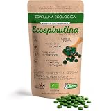 Eco Espirulina 200 comprimidos - 100% Cultivada y Certificada en España - Fuente Natural de Proteína Vegana - Antioxidante - Aporte Energia y Saciante - DETOX