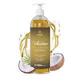 “Coconut” de Vibratissimo: aceite de masaje exótico con coco, aceite afrodisíaco, aceite erótico, 1000 ml