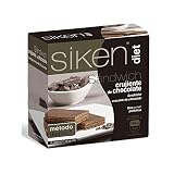 Siken Diet - Sándwich Crujiente de Chocolate Rico en Proteínas - 6 x 21 gr | Rico en Proteínas, Control de Peso, Snack, Sabor Chocolate, Sándwich Crujiente, Formato Individual, 6 uds de 21 g