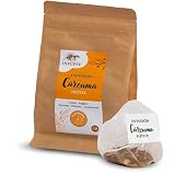 Infusión Detox de Cúrcuma y Jengibre Antioxidante y Antiinflamatorio | Té con Pimienta Negra, Canela y Cardamomo, Infusión Sin Teína para Dieta Depurativa, Plan Adelgazante Natural 15 días