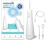 Waterpik Cordless Pulse, Irrigador Dental Eléctrico Portátil, Blanco | Portátil y recargable, Eliminación de placa, Para viajar y baños pequeños