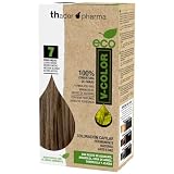 Thader Pharma V-Color Kit de Coloración Capilar Permanente sin amoniaco 100% cobertura de canas que minimiza el riesgo de alergia, 120 ml (No. 7 Rubio medio)