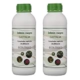 Castalia Jabón Negro Ecológico - Pack 2 de litros Total - Fertilizante e Insecticida de Alta Eficacia contra Mosca Blanca, Araña Roja, Trips, Cochinilla y Pulgón - Jabón Potásico