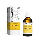 PRANAROM - Macadamia BIO - Aceite Vegetal - Cuidado Para El Cabello, Uñas Y Piel - 50ml