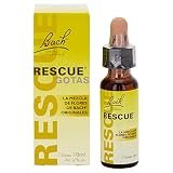 Bach - Rescue Gotas, Complemento Alimenticio con Flores, 10 ml | Remedio Natural, Tranquilidad, Ayuda para la Gestión de Emociones, Uso Diario, Formato Gotas, Fácil de Tomar, Adultos
