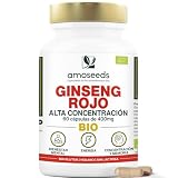 Panax Ginseng Rojo Coreano BIO | Extracto Concentrado | 60 cápsulas