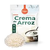 Crema de Arroz Sabor Neutro de 1 kg | Harina de Arroz Precocida 100% Integral Vegana | Fuente de Carbohidratos Instantánea | Torafood
