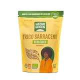 NaturGreen - Trigo Sarraceno Bio, Bajo Contenido en Grasas Saturadas, Rico en Fibra, Fuente de Proteínas, Sin Gluten, 100% Vegano, 500 g