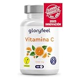Vitamina C 1000 mg - Soporte esencial para sistema inmunitario, cansancio, piel y huesos -1 Tableta al día - 120 Tabletas (4 meses) de vit c pura - Vegano, sin aditivos y probado en laboratorio