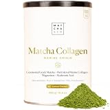 Matcha Colágeno Marino con Magnesio, Té Matcha y Ácido Hialurónico. Sabor Limón. Articulaciones, piel y uñas. 296 g. Colágeno Hidrolizado en polvo.