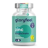 Zinc 25mg - 400 Tabletas (+1 año) - Bisglicinato de Zinc puro (Quelato de Zinc) - Zinc elemental de alta biodisponibilidad - Probado en laboratorio en Alemania