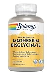 Solaray Magnesio Bisglycinato | Alta absorción | sin glute | apto para veganos|120 Veg Caps