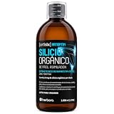 Herbora Silicio Orgánico Líquido - 1 Litro - Con Extracto de Bambú, Zinc, Biotina e Inulina - Cabello, Piel, Uñas y Huesos - Vegano