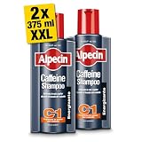 Alpecin Caffeine Shampoo C1 2x 375ml | Champu anticaida hombre y con cafeina | Tratamiento para la caida del cabello | Alpecin Shampoo Anti Hair Loss Treatment Men
