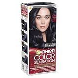 Garnier Color Sensation - Tinte Permanente Negro Azulado 2.10, disponible en más de 20 tonos, El embalaje puede variar