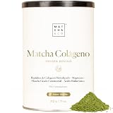 Colágeno con Magnesio, Té Matcha y Ácido Hialurónico. Articulaciones, Piel y Uñas. 300g de polvo (vainilla). Sin gluten, sin azúcares añadidos ni OGM. Mantén tu cuerpo sano y fuerte.