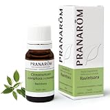 PRANAROM Aceite Esencial Ravintsara 10 ml – Confort Respiratorio HECT Puro | 100% puro y quimiotipado HECT. Confort respiratorio y defensas naturales en aromaterapia.