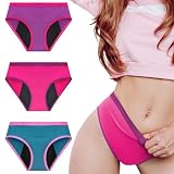 MOOPRA Bragas Menstruales Niñas Ultra Absorbentes, Suaves & Transpirables