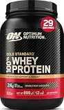 Optimum Nutrition Gold Standard 100% Whey Proteína en Polvo, 899g | Double Rich Chocolate, 29 Servings,24 g de Proteína,BCAA,Bajo en azúcares,Favorece el Crecimiento y la Recuperación Muscular