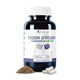 Alzuro Labs Pygeum Africanum 250 mg | Extracto de Corteza 20:1 | 180 Cápsulas Veganas | 13% Fitoesteroles | Probado por Laboratorio Externo | Certificado GMP