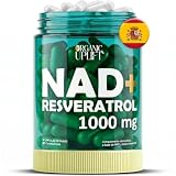 (90 cápsulas) NAD Resveratrol Puro 1000 mg, Liposomal NAD+(3 meses) | NAD para hombres y mujeres, nicotinamida ribósido, cápsulas de NAD+ de alta pureza, sin OGM,y probado en laboratorio