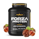 BigMan Forza Protein Whey + Soja con Creatina, 2 kg, Choco Avellana | Proteína 80%. Concentrado de proteína de suero, aislado de soja, creatina monohidrato y MCT, casi 24 g de proteína por toma