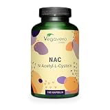 NAC Vegavero | 600 mg N-Acetil-Cisteina | Antioxidante Potente + Aumento de Glutation | Inmunidad y Antiedad | Sin Aditivos | Vegano | 180 Cápsulas