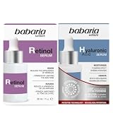 Babaria - Serum Facial Ácido Hialurónico + Retinol | Hidratante Profundo | Antiarrugas | Tratamiento Facial Global | Vegano
