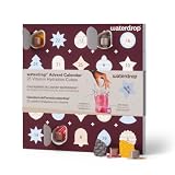 waterdrop® Calendario adviento 2026 - saborizante para agua - 25 puertas | Zero sugar drinks - Flavoured water drops - Water tablets - Vitamin B , C - Rehydration sachets - Holiday gifts
