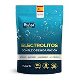 Electrolitos en Polvo Sin Azúcar - Sales Minerales con Magnesio, Potasio, Sodio y Cloruro - Hidratación Rápida - Ayuda a Disminuir el Cansancio y la Fatiga - Sabor Limón, Sin OGM y Sin Gluten