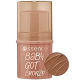 essence bronceador en barra baby got bronze, natural, rociado (5.5g) | Crema bronceadora para un look suavemente bronceado, Fácil de difuminar, Cosmética vegana, 5,5 g