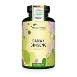PANAX GINSENG Rojo Coreano| 4800 mg | 20% de ginsenósidos | 120 Cápsulas | NOOTROPICO Memoria y Concentración | Vegano & Sin Aditivos | Vegavero®