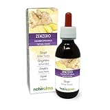 Jengibre (Zingiber officinalis) rizomas Tintura Madre sin alcohol Naturalma - Extracto líquido gotas 120 ml - Complemento alimenticio - Vegano