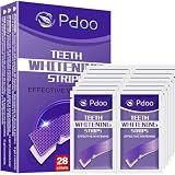 Tiras Blanqueadoras Dientes Moradas - 28 Tiras | Kit Blanqueador Dental Profesional con Tecnología Púrpura Correctora de Color | Blanqueamiento Dental Seguro para el Esmalte y Resultados Rápidos