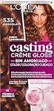 L'Oréal Paris Casting Crème Gloss Coloración sin Amoniaco, Tono 535 | Gloss Complex con Ácido Glicólico, Cobertura de Canas, Brillo Intenso, hasta 28 Lavados, Casting Crème Gloss