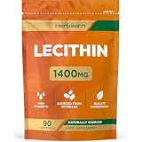 Lecitina de Soja Perlas 1400mg - 90 Comprimidos Blandos - Alta Dosis | Lecithin Capsules - Horbaach