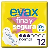 Evax Fina y Segura Normal Compresas Con Alas 12 Unidades