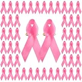 WANDIC 100 Cinta de concienciación rosa, cintas precortadas para concienciar sobre el cáncer de mama para mujeres