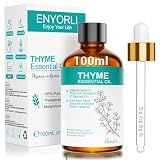 ENYORLI Aceite Esencial de Tomillo 100 ml Aroma Herbal para Difusor y Hogar