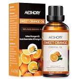 AESHORY Aceite Esencial de Naranja Dulce 50ML, Natural Aceite de Aromaterapia de Naranja Dulce, Aceites de Fragancia Premium para Humidificador, Masaje, Baño, Cuidado la Piel, Relajación y Calma