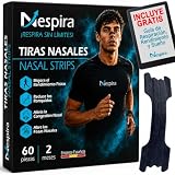 PACK PREMIUM 60 Tiras Nasales Antirronquidos – Nasal Strips Hipoalergénicas para Dormir Mejor, Reducir Ronquidos, Aliviar la Congestión por Alergia o Resfriado y Mejorar (60 Tiras Negras)