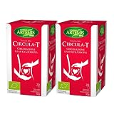 Pack 2x Tisana Circula T Bio 20 Filtros | Artemis | Infusión Ecológica para la Circulación | Con Vid Roja, Rusco y Hamamelis | Sin Cafeína