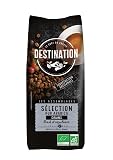 Destination - Café Ecológico en Grano - 1 kg - Café de Especialidad 100% Pur Arábica - Café Orgnánico - Tostado Artesanalmente - Ideal solo o con leche - Intensidad Alta