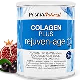Colágeno Hidrolizado en Polvo – 300 g - Colagen Plus Rejuven-Age con Ácido Hialurónico, Vitamina C y Selenio – Complemento Alimenticio – Apoyo a la Piel, Articulaciones y Anti-Edad – Prisma Natural