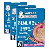 Gerber Papilla Expertcare Sinlac, A Partir De Los 6 Meses, 250 G (Paquete de 3)