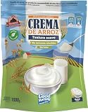 MAX PROTEIN - Crema de Arroz - Crema de Arroz Fitness 1000g – Fuente de Carbohidratos de Máxima Calidad para Masa Muscular – Ideal Pre Entreno y Post Entreno – Vegana y Sin Lactosa – Neutro