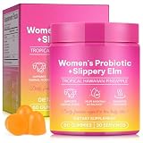 Probióticos Vaginales para Mujeres con Equilibrio de pH con Prebióticos y Mezcla de Probióticos Lactobacillus, Sabor a Piña, Que Promueven un Olor Vaginal Saludable y la Salud Intestinal (1)