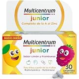 Multicentrum Junior Multivitamínico Infantil, Sin Gluten, 30 Comprimidos | Multivitamínico infantil, Comprimidos masticables, Sin gluten ni lactosa, Con vitamina D y hierro, A partir de 4 años