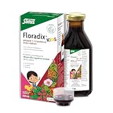 Salus Floradix Kids Suplemento, Contribuye al Desarrollo Cognitivo, 250 ml | Hierro, Contiene Vitaminas B1, B2, B6, B12, C y Niacina, Reduce el Cansancio y la Fatiga, Apoya el Desarrollo Mental